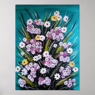 Frühlingsstrauß-Gemälde von Alfred Fox Poster