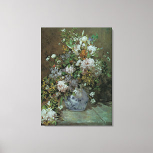 Frühlingsstrauß von Pierre Renoir, Alte Blumen Leinwanddruck