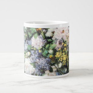 Frühlingsstrauß von Pierre Renoir, Vintage Blumen Jumbo-Tasse