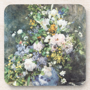 Frühlingsstrauß von Pierre Renoir, Vintage Blumen Untersetzer