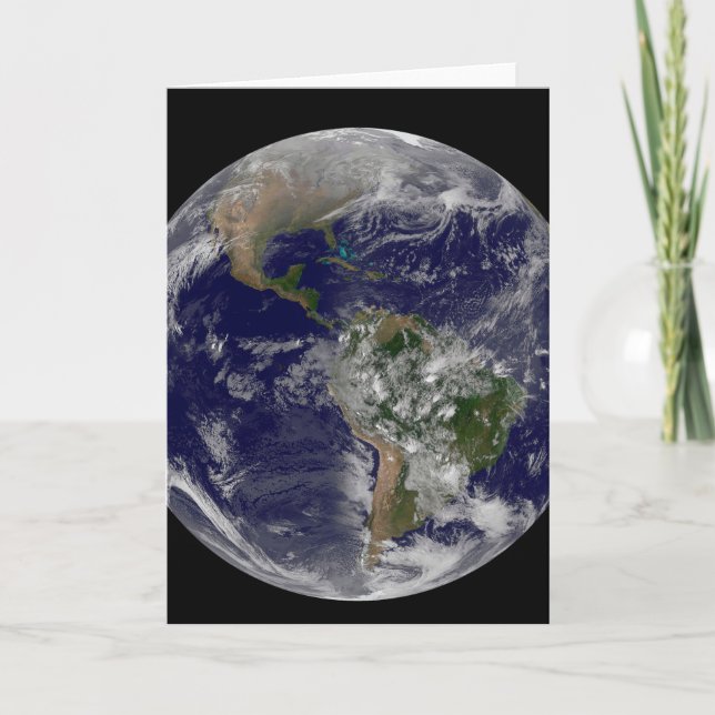 Frühlingstag auf der Nordhalbkugel. Karte (Vorderseite)