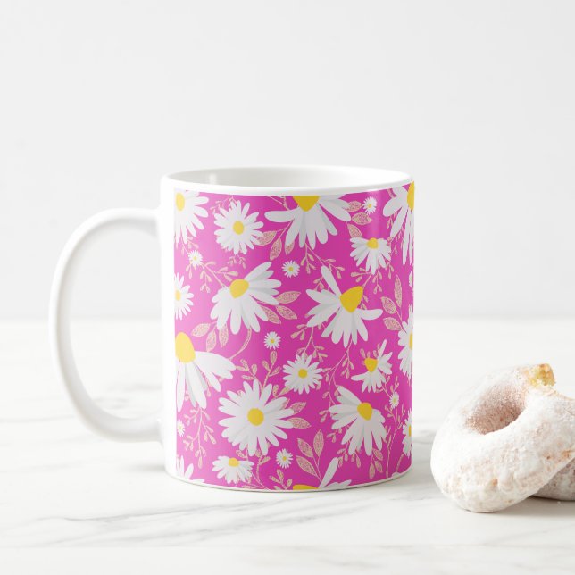 Frühlingstage - Rosa Kaffeetasse (Mit Donut)
