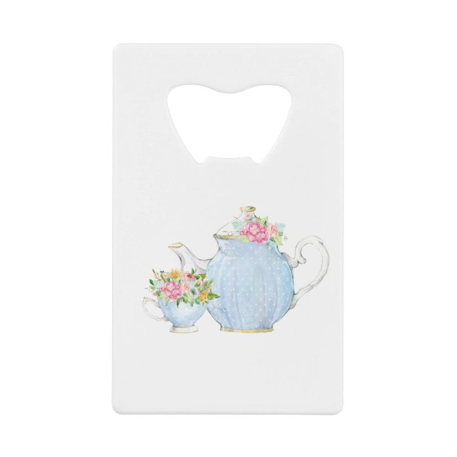 Frühlingstee, Tee, Tee, Blumentee, Blume Geldbeutel Flaschenöffner (Vorderseite)