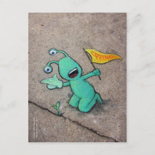 Frühlingstraining Postkarte