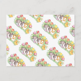 Frühlingsurlaub Ostern Bunny Postcard Feiertagspostkarte