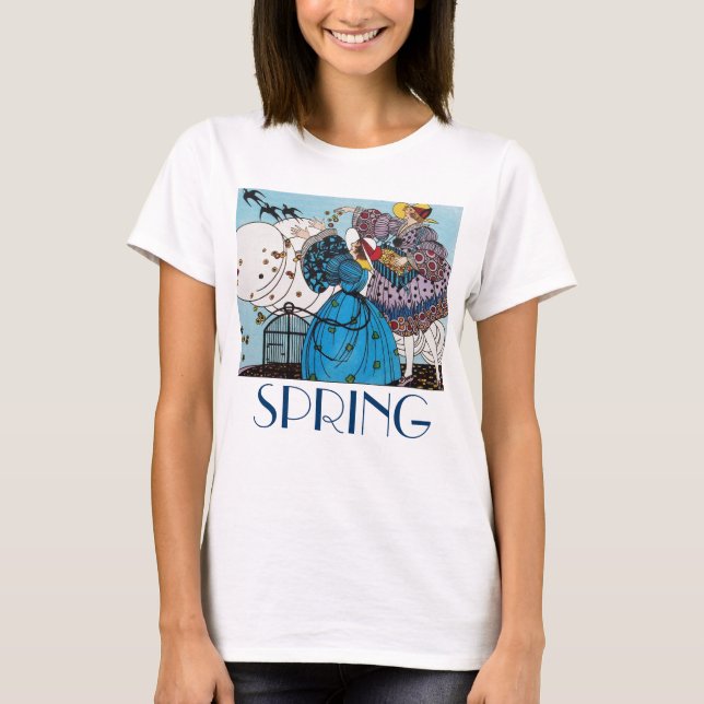 FRÜHLINGSVÖGEL T-Shirt (Vorderseite)