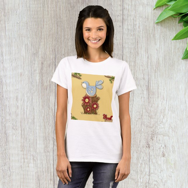 Frühlingsvögel T-Shirt (Von Creator hochgeladen)
