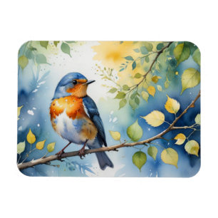 Frühlingsvogelwasserfarbe Magnet