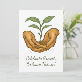 Frühlingswachstum Ostern - Tag der Erde, Pflanze, Feiertagskarte