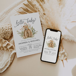 Frühlingswald   Babyparty-Einladung Einladung