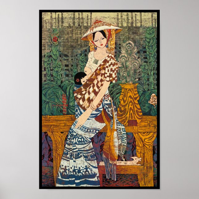 Frühlingswärme Chen Yongle orientalische Dame und  Poster (Vorne)