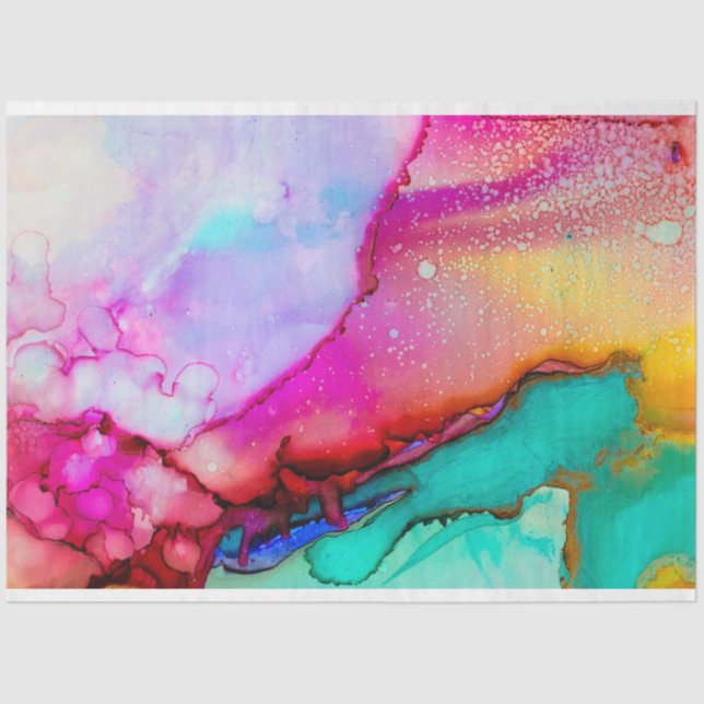 Frühlingswasser-Farbpapier Seidenpapier (Vorderseite)