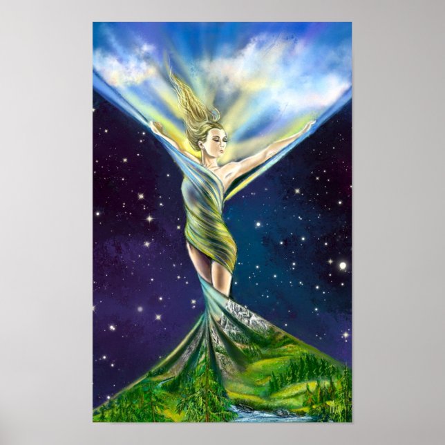 Frühlingsweibchen-Poster Poster (Vorne)