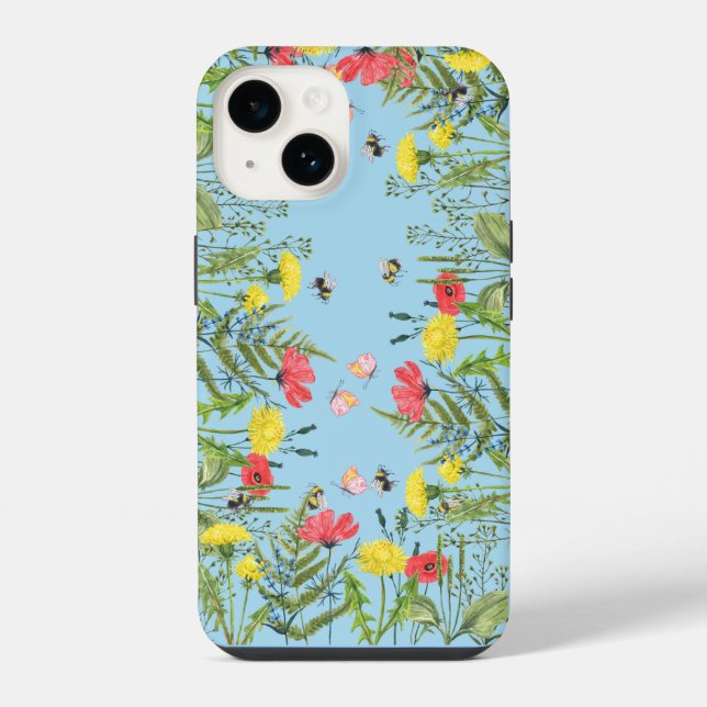 Frühlingswiese iPhone Hülle (Rückseite)