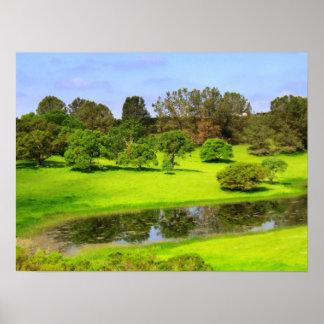 Frühlingswiese Poster