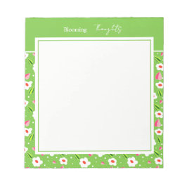 Frühlingswiese Whimsy-Blumenkollektion Notizblock