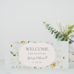 FrühlingsWildblume   Blue Hanging Seating Chart