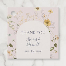 FrühlingsWildblume | Blush Danke, dass Sie Tags be Geschenkanhänger