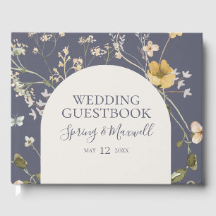 FrühlingsWildblume   Dusty Lila Wedding Guest Boo Gästebuch