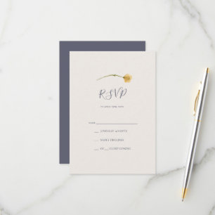 FrühlingsWildblume Lila RSVP-Karte RSVP Karte