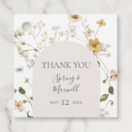 FrühlingsWildblume | White Dankeschön Ihnen Gefall Geschenkanhänger