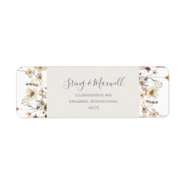 FrühlingsWildblume | White Return Address Label