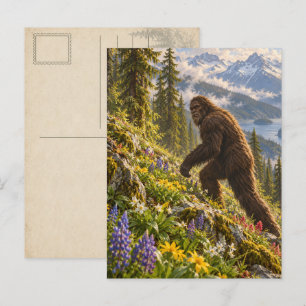 Frühlingswildblumen Bigfoot Postkarte