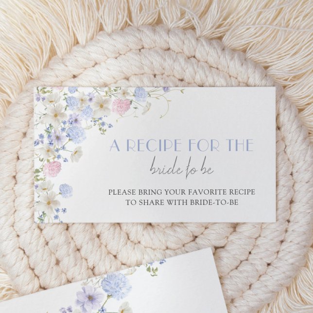 FrühlingsWildblumen Brautparty gemeinsam Rezept Begleitkarte (Von Creator hochgeladen)