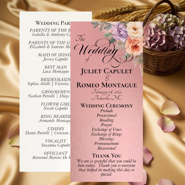 Frühlingswildblumen - Roségoldene Hochzeit Programm (Von Creator hochgeladen)