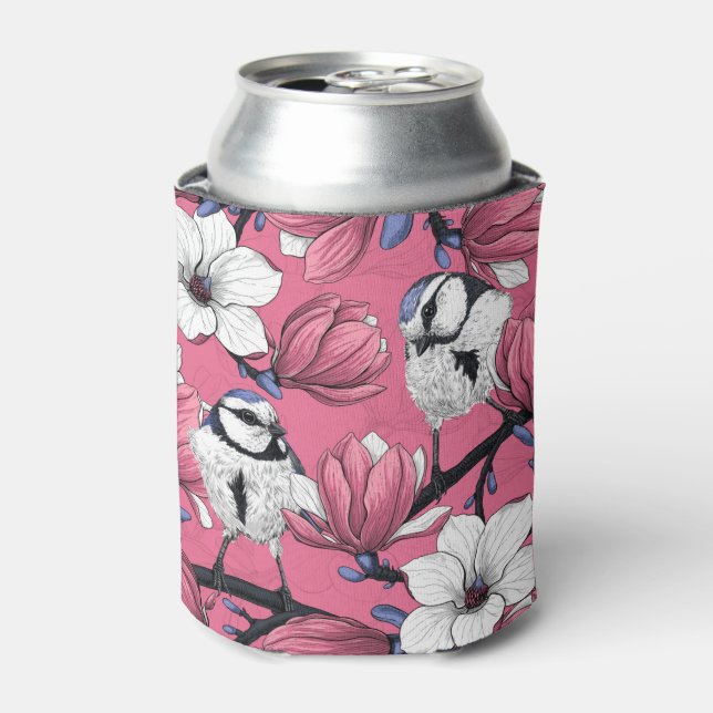 Frühlingszeit in Rosa Dosenkühler (Kanne Vorderseite)
