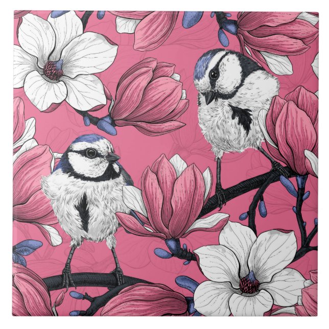 Frühlingszeit in Rosa Fliese (Vorderseite)