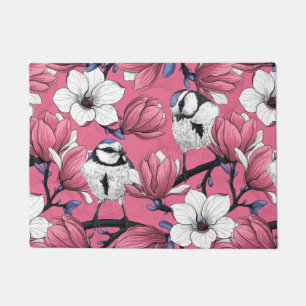 Frühlingszeit in Rosa Fußmatte