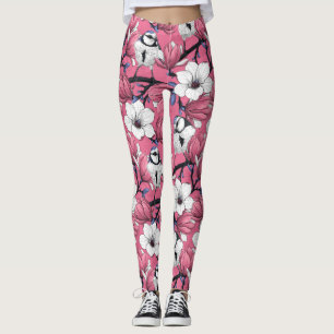Frühlingszeit in Rosa Leggings