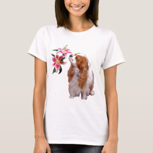 Frühlingszeit mit Cavalier King Charles Spaniel T-Shirt