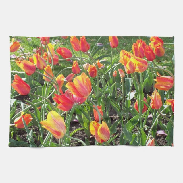 Frühlingszeit Tulip Handtuch (Horizontal)