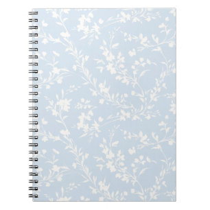 Frühlingszweige Neutral - Powder Blau Notizbuch Notizblock