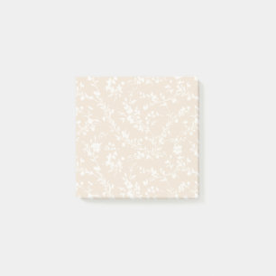 Frühlingszweige Neutral - Weiches Leinen Post-it Klebezettel