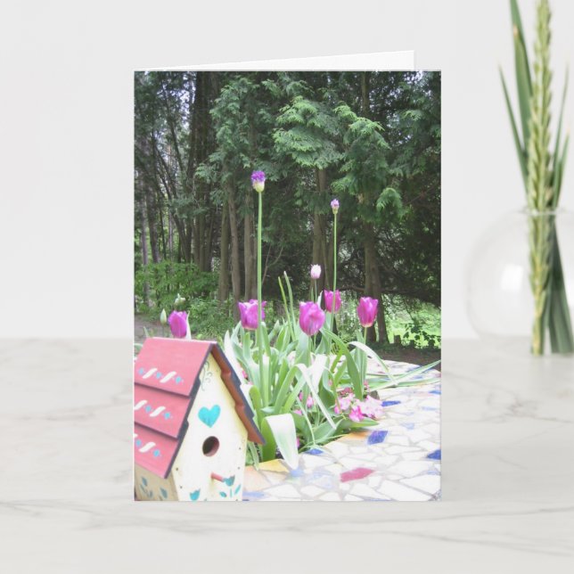 Frühlingtulips Karte (Vorderseite)