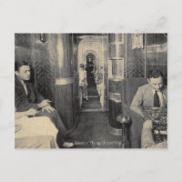 Frühluftfahrt, Fluggäste, Flugzeug, Vintag