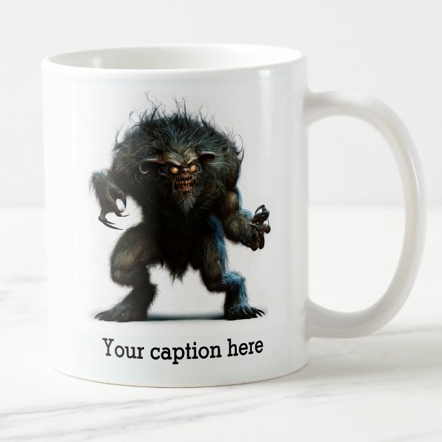Frühmorgendliche innere Bestie entfesselt Kaffeetasse (Von Creator hochgeladen)