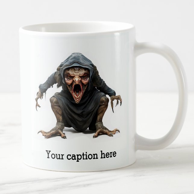 Frühmorgendliche innere Bestie entfesselt Kaffeetasse (Von Creator hochgeladen)
