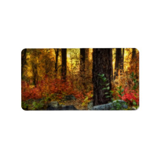 Frühmorgendlicher Spaziergang Adressaufkleber