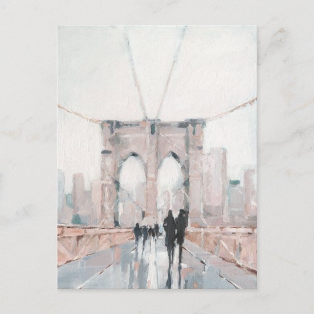 Frühmorgendlicher Spaziergang - New York Postkarte (Vorderseite)