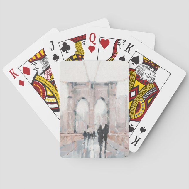 Frühmorgendlicher Spaziergang - New York Spielkarten (Rückseite)