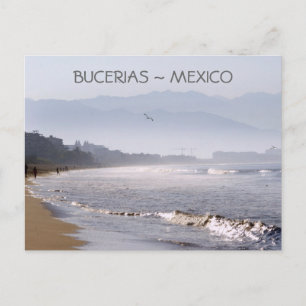 Frühmorgens Bucerias Beach Mexiko Postkarte