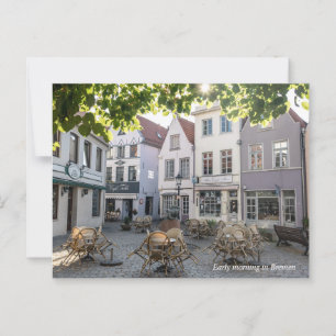 Frühmorgens in Bremen Postkarte