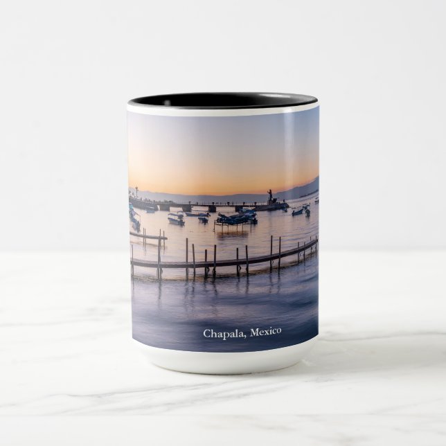 frühmorgens landschaftlicher See in chapala mexico Tasse (Zentrum)