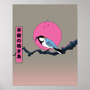 Frühmorgens Singvogel Poster