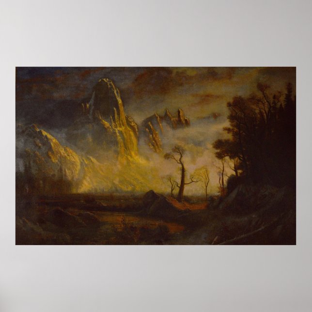 Frühschnee im Yosemite-Tal, Sentinel Rock Poster (Vorne)