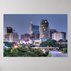 Frühsommer Abend - Raleigh, North Carolina Poster